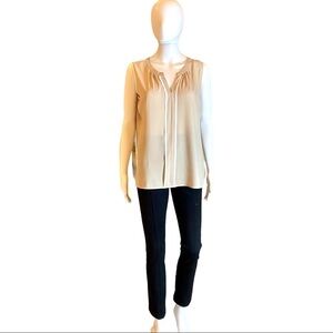 Calvin Klein tan shell, camisole l, tank blouse, top size Large